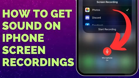 How To Get Sound On IPhone Screen Recordings 3 Steps YouTube