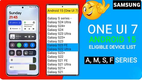 Samsung One Ui Android Official Update Eligible Device List