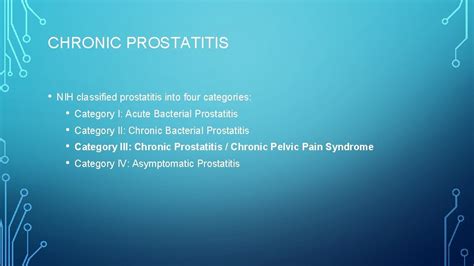 Male Pelvic Pain Prostatitis And Levator Ani Syndrome