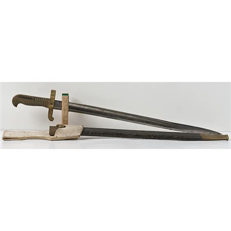 Remington Model 1863 Zouave Bayonet And Scabbard And Projectile