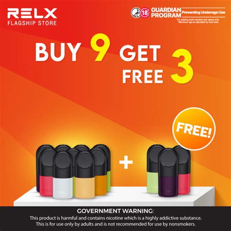 Buy9 Get Free3 RELX Buy 9 Pods Get Free 3 Pods Single Pod Vape