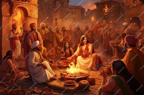 Premium Photo | Indian Lohri Festival