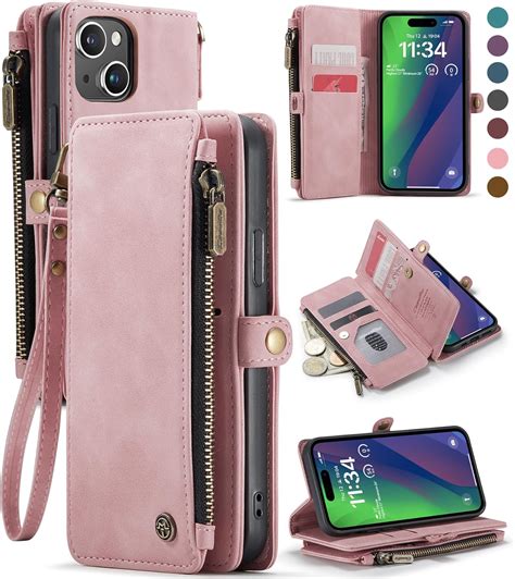 Defencase iPhone 15 Case, RFID Blocking Wallet Case for iPhone 15 with