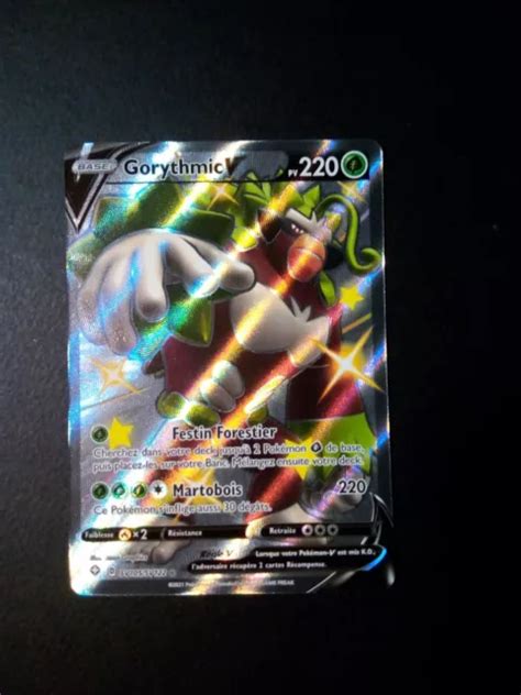 CARTE POKÉMON GORYTHMIC V Shiny Full Art Sv105 Sv122 Destinées