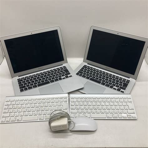 【傷や汚れあり】【1円～】apple Macbook Air A1466 2台 他 アップル製品 まとめ売り ワイヤレスキーボード A1314