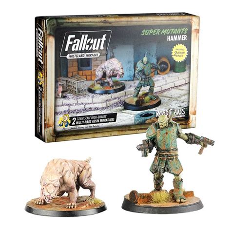 Fallout Wasteland Warfare Game Super Mutants Starter Bundle