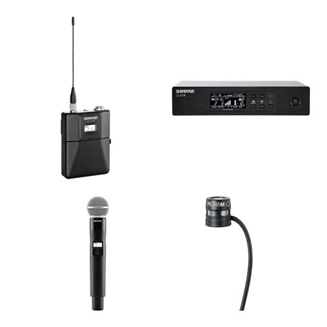 Shure Qlxd Digital Wireless Handheld And Lavalier Microphone