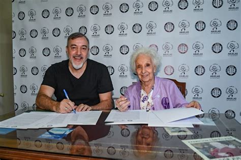 Ate Y Abuelas De Plaza De Mayo Firman Hist Rico Convenio A A Os De