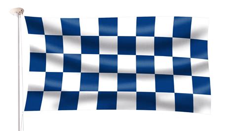Chequered Blue And White Flag Hampshire Flag Company