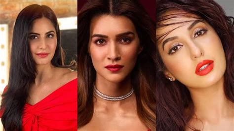 Vote Now Katrina Kaif Vs Kriti Sanon Vs Nora Fatehi Who S Red