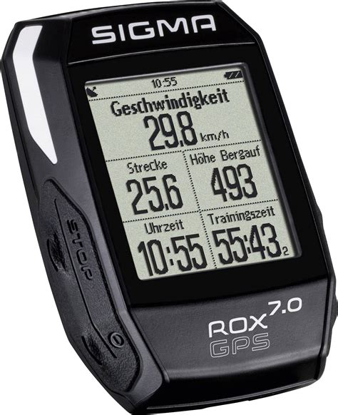 Sigma Rox Gps Black Bike Computer Cordless Coded Transmission