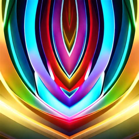 Premium Photo A Colorful Abstract Art Print Featuring The Digital Art