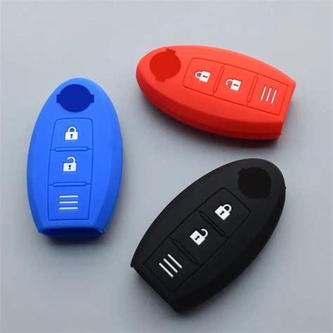 Silicone Rubber Car Key Fob Cover Case Shell For Nissan Qashqai Skyline