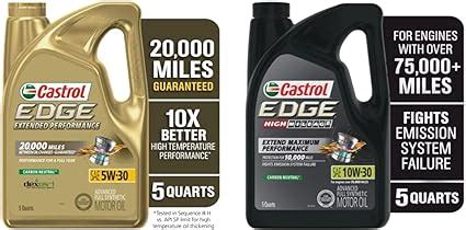 Amazon Castrol Full Synthetic Motor Oil Bundle Quarts Automotive