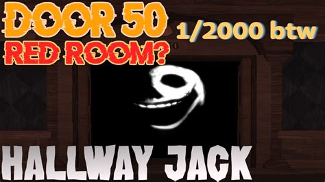 Roblox Doors Red Room 50 Hallway Jack Youtube