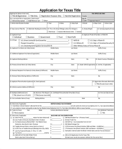 Free 8 Sample Vehicle Transfer Forms In Pdf Word