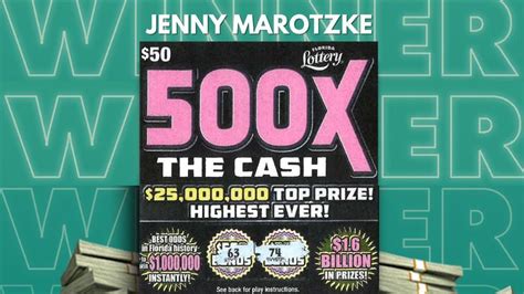 Woman Wins 1 Million Playing 500x The Cash Scratch Off Game