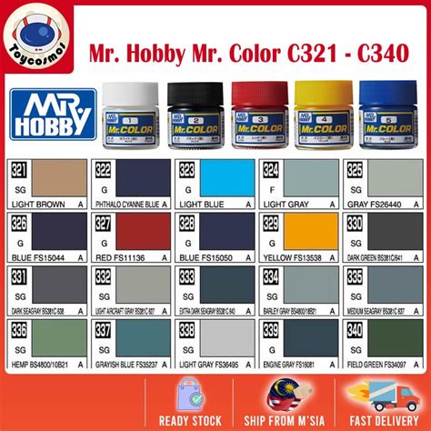 Mr Hobby Mr Color Lacquer Paint C321 C340 Paint Color For Plastic