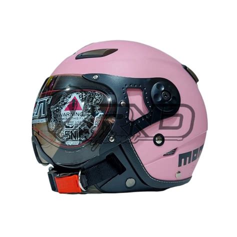 Jual Helm Bogo Retro Jpn Momo Pilot Pink Pastel Doff Di Lapak Rnd