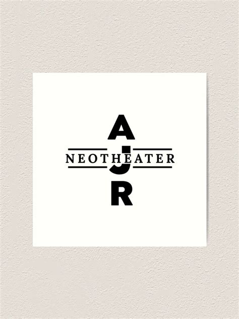 Ajr Neotheater Logo Black Logo Art Print For Sale By Usernate