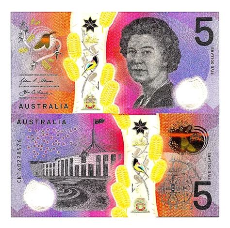 Billete De Australia Dollars Reina Isabel Il Pol Mero