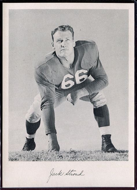 1957 Giants Team Issue Football Card Jack Stroud