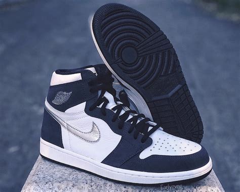 Air Jordan 1 Japan Midnight Navy Metallic Silver Dc1788 100 Release Date Sbd