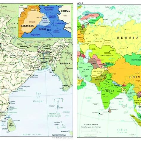 The Punjab India And Asia Source Maps Of India And Asia Courtesy Of