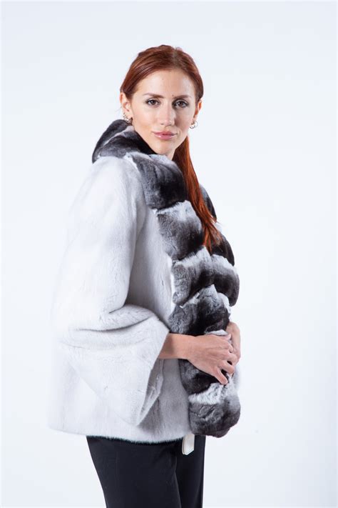 Пальто из норки фиолетового цвета | Sarigianni Furs