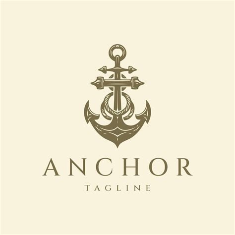 Premium Vector Anchor Logo Design Vector Illustration