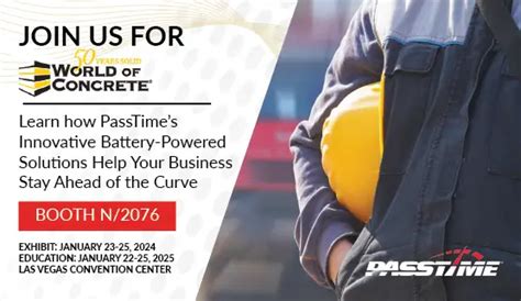 World Of Concrete Passtime Gps Mobile Asset Tracking Solutions