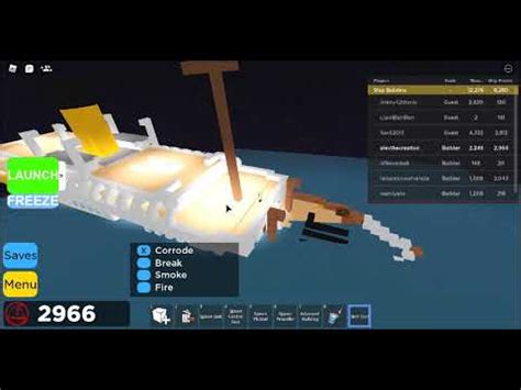 Sinking The Nomadic In Build A Ship To Survivors Island Roblox Youtube