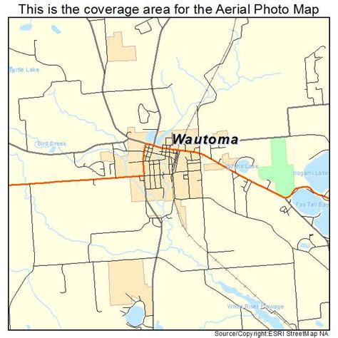 Aerial Photography Map of Wautoma, WI Wisconsin