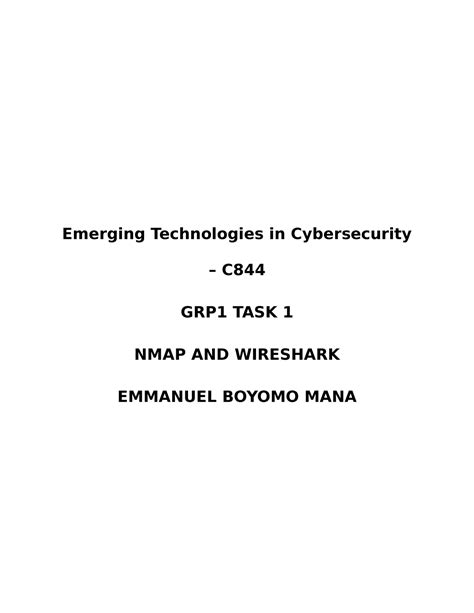 EMC TASK 1 C844 Task 1 Passed First Attempt Emerging Technologies