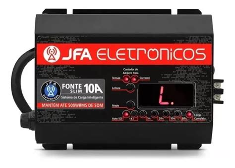 Fonte Carregador De Bateria Jfa 10a Sci Display Full Parcelamento