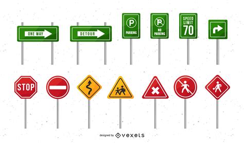 Traffic Sign Design Pack Vector Download