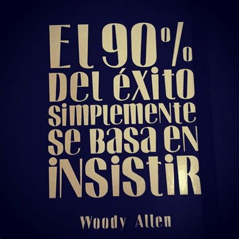 An Advertisement For Woody Allen S New Film El 90 Del Exito