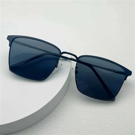 Polarized Half Frame Sunglasses For Men Trendy Outdoor Accessories With