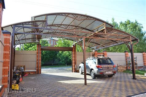 Красивые и оригинальные навесы на участке — Rmnt.ru | Навес, Навес для ...