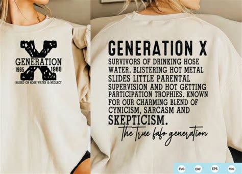 129 Generation X Svg Designs Graphics