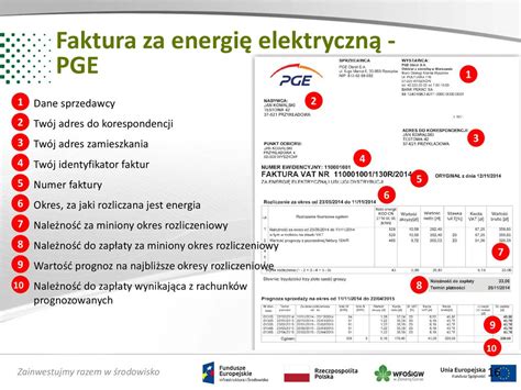 Dane Na Fakturach Za Energi Elektryczn Oraz Zmiana Operatora Ppt