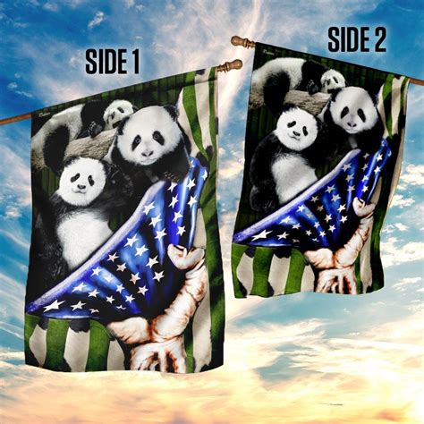 Pandas American Flag