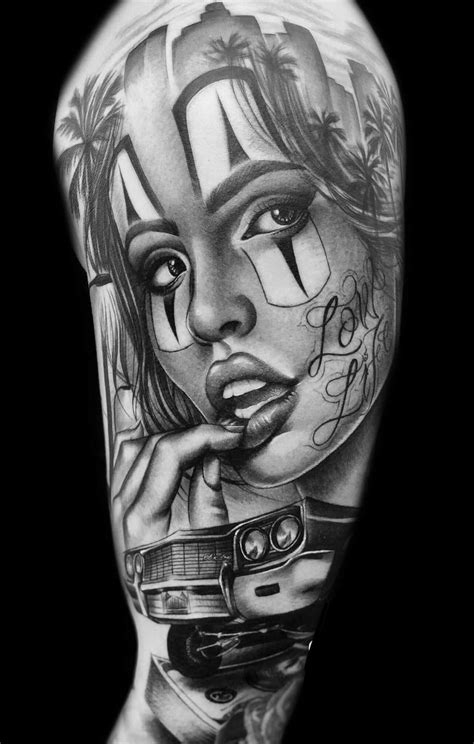 Pin By Shorty HPS On Clown Girl Chicano Art Tattoos Chicano Tattoos