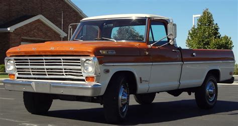 1969 Ford F250 Custom Cab Camper Special Automatic Ac Truck