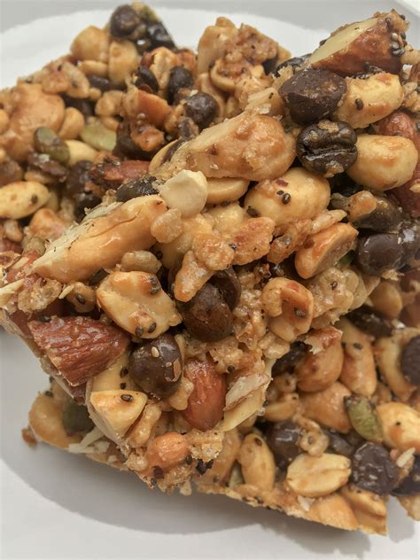 Dark Chocolate Coffee Nut Bars are homemade vegan, gluten-free, protein
