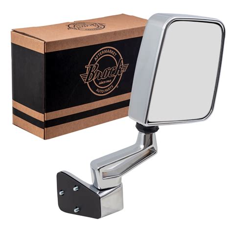 AutoandArt.com - 87-02 Jeep Wrangler New Passengers Manual Side View Mirror Chrome Door Hinge ...