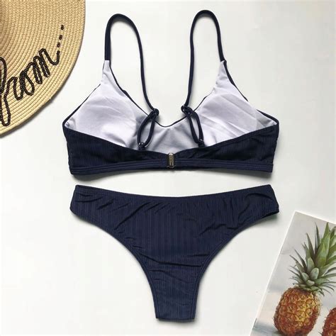 STRÓJ BIKINI PRĄŻKI SEXY DWUCZĘŚCIOWY STRAP Bibelocik Bibelocik