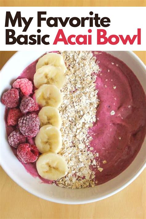 Basic Açaí Bowl Recipe Travel And Eat