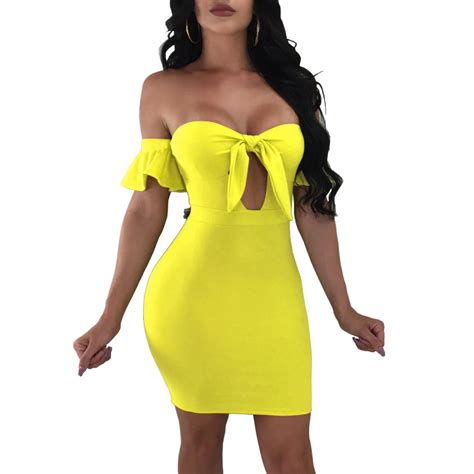 2018 Bodycon Sexy Strapless Dresses Vestidos Elegant Women Clubwear Butterfly Sleeve Ruffles