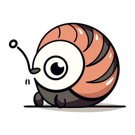 Premium Vector Cute Snail Cartoon Mascot Character Vector Illustration